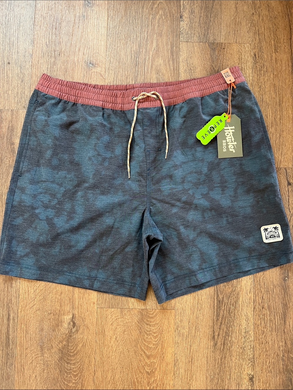 NWT Howler Brothers Deep Set Boardshorts Swim trunks Composition is color XXL